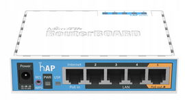Router MikroTik hAP RB951UI-2ND-HAP 2.4GHz 5xEthernet 802.11b/g/n