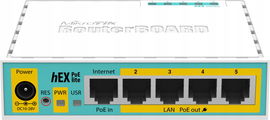 Router MIKROTIK hEX PoE lite RB750UPr2, 5x porty Ethernet, USB 2.0