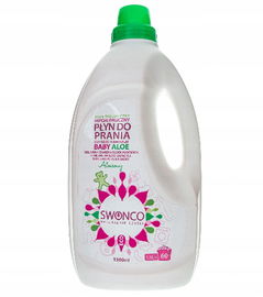 Swonco PŁYN DO PRANIA UBRAŃ dla dzieci HIPOALERGICZNY BABY ALOE WYDAJNY