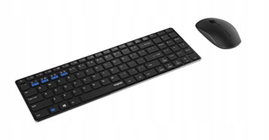 Klawiatura + Mysz Rapoo 9300M 5/135 Membranowa BLUETOOTH CZARNA ŁASKA BIURO