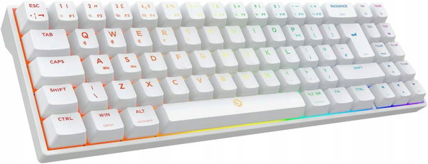 Klawiatura Mechaniczna DREVO CALIBUR V2 PRO GAMINGOWA PODŚWIETLANA BIAŁA