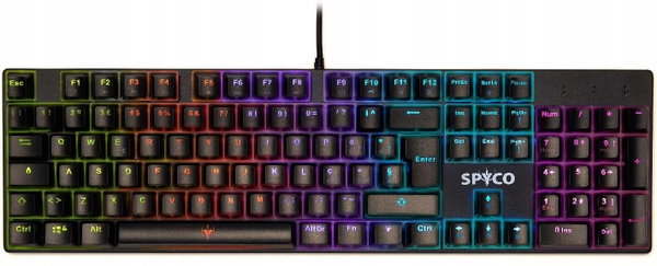 Klawiatura do gier Podświetlenie LED Anti-ghosting SPYCO Challenge KE-111
