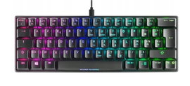 Klawiatura Mars MKMINI GAMINGOWA PODŚWIETLANA RGB WYGODNA ELEGANCKA BLACK