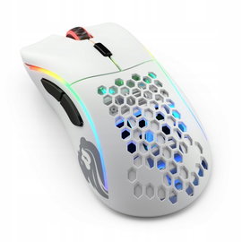 MYSZ GLORIOUS MODEL D Biała GAMINGOWA PODŚWIETLANA RGB KABEL USB WYGODNA