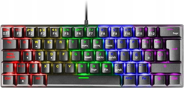 Mars Gaming MK60 Black KLAWIATURA MECHANICZNA PODŚWIETLANA RGB GAMINGOWA
