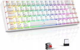 Klawiatura do gier TECURS KB510 Mechaniczna Podświetlana RGB Bluetooth