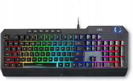 Klawiatura DR1TECH DR10032 GAMINGOWA PODŚWIETLANA Membranowa QWERTY PL
