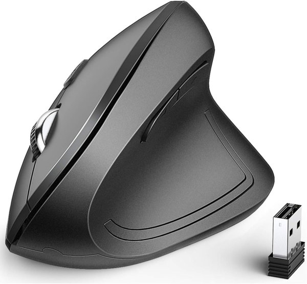 iclever Ergonomiczna Mysz 2,4GHz Pionowa 6 przycisków z regulowanym DPI