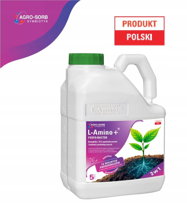 AGRO-SORB Naturalny Nawóz L-AMINO+ FOSFO-BACTER 18 Aminokwasów i BAKTERIE P