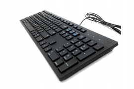 KLAWIATURA DELL KB216t NISKOPROFILOWA MEMBRANOWA UKŁAD AZERTY FR PRZEWODOWA