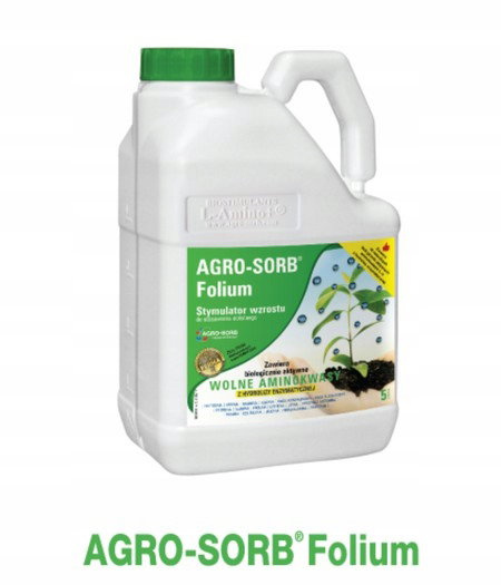 BIOSTYMULATOR Dolistny Agro-Sorb Folium URODZAj 5 L (Oficjalny Dystrybutor)