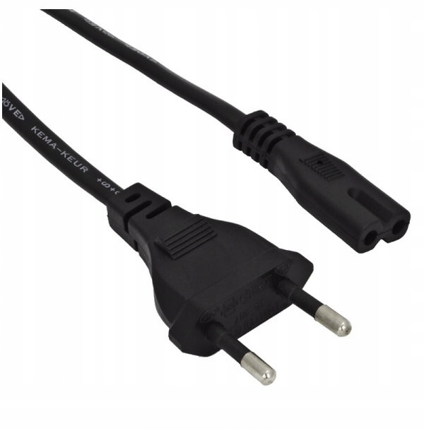 Kabel zasilający płaski ósemka jamnik 180cm