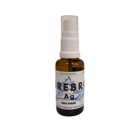 WODA SREBRNA 25 PPM Srebro Koloidalne 30ml MOCNE