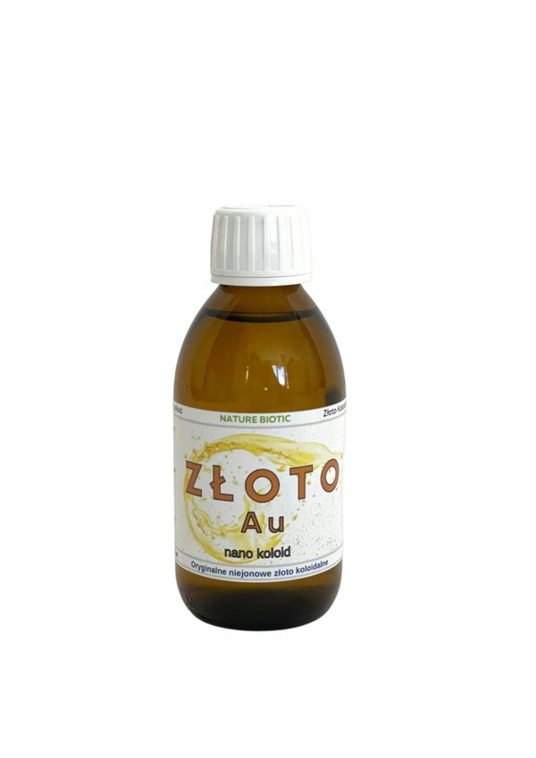 Niejonowe złoto koloidalne 25ppm 200ml Koszyczek Natury