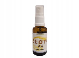 WODA ZŁOTA 25 PPM Złoto Koloidalne 30ml PREMIUM