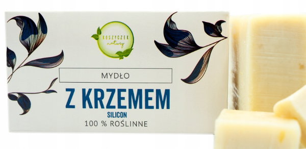 Naturalne mydło z krzemem 100% roślinne 100g Koszyczek Natury