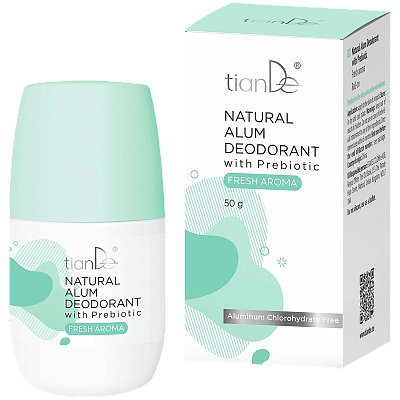 TianDe Naturalny dezodorant na bazie ałunu z prebiotykiem Fresh ODŚWIEŻA