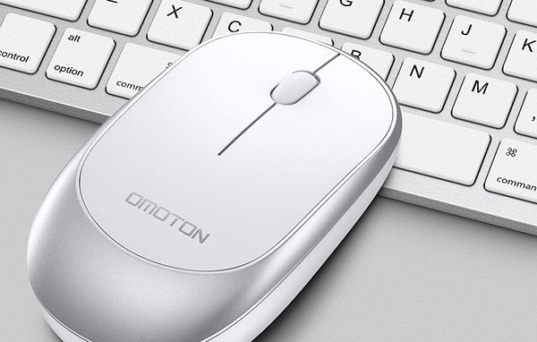 Zestaw Klawiatura + Mysz Omoton KB066 Silver BLUETOOTH Design APPLE