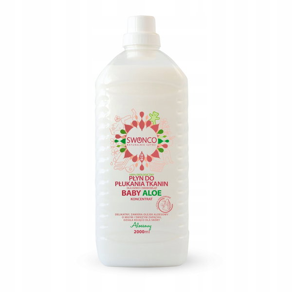 Płyn Do Płukania Tkanin Swonco Baby Aloe Dla Dzieci DELIKATNY WYDAJNY EKO