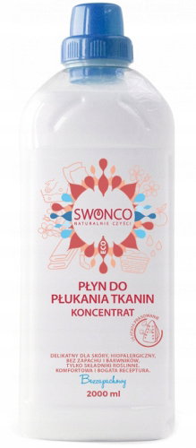 SWONCO PŁYN do płukania tkanin bezzapachowy naturalny hipoalergiczny 2L EKO