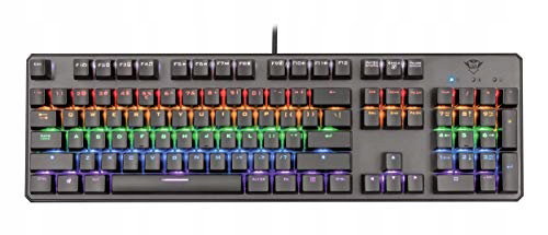 TRUST GXT 865 Asta Klawiatura Mechaniczna GAMINGOWA PODŚWIETLANA