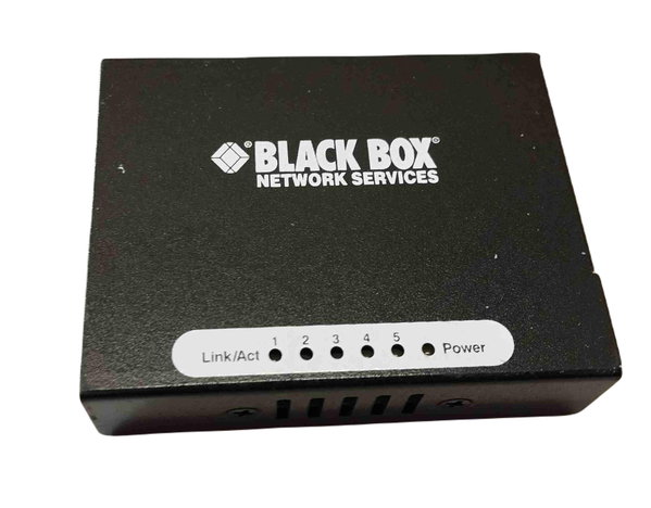 SWITCH BLACK BOX NETWORK SERVICES 5 PORTÓW LAN METALOWA OBUDOWA