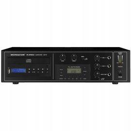 Wzmacniacz miksujący MONACOR PA-890RCD mono 80W RMS Odtwarzacz CD/MP3 Tuner