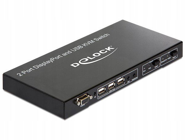 Przełącznik KVM DELOCK 11367 DisplayPort USB Audio
