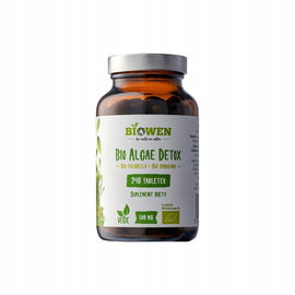 BIO Algae Detox 500 mg - 240 tabletek Biowen Chlorella ze spiruliną