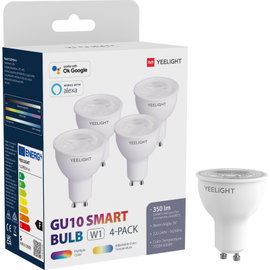 Żarówka Inteligentna Led Yeelight Żarówka W1 Gu10 Kolor 4Szt Biała