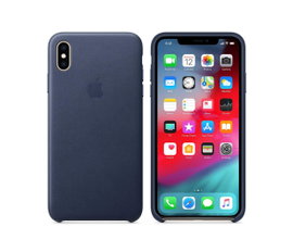 Plecki Apple Do Iphone Xs Max Leather Niebieski