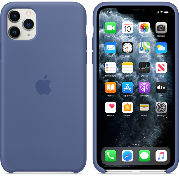 Silikonowe Etui Apple Iphone 11 Pro Max Silicone Case Magsafe - Niebieskie