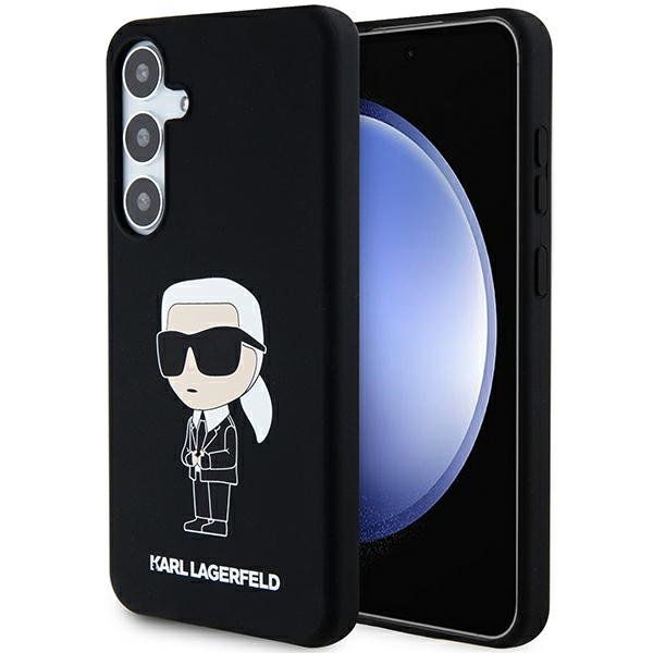 Karl Lagerfeld Liquid Silicone Ikonik Nft  Samsung Galaxy S24+ Czarne
