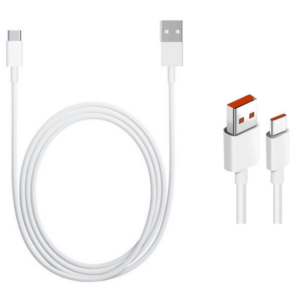 Ultra Szybki Oryginalny Kabel  Xiaomi /120W Usb Typ-C 6A 1M Biały