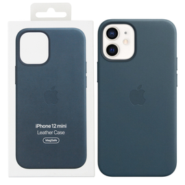 Apple Leather Case Iphone 12 Mini Niebieski