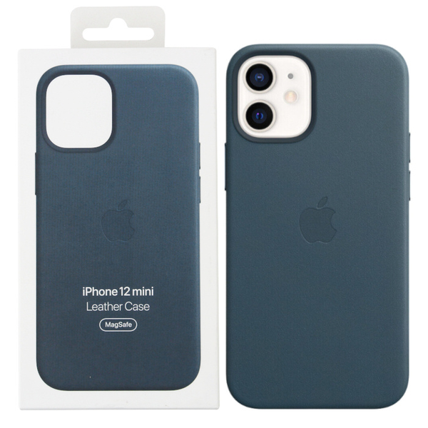 Apple Leather Case Iphone 12 Mini Niebieski