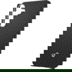 Etui Magnetyczne Spigen Enzo Aramid Do Galaxy S25, Czarno-Srebrne