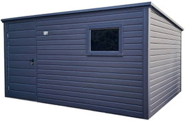 Schowek - domek ogrodowy 3,5x2,5m - Drzwi - okno  dach ID970