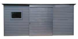 Schowek domek ogrodowy PREMIUM 4x2m drzwi przesuwne okno  dach ID1085