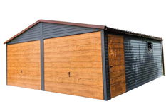 GARAŻ BLASZANY 6x5,5m 2x Brama uchylna drzwi okno ID110