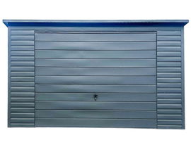 Garaż Blaszany 4x6m - Brama Uchylna - Drzwi - Okno - Antracyt -Rynny ID613