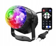 Lampa Imprezowa LED 7 RGB z Pilotem, Efekt DJ, Sound Control, 5W