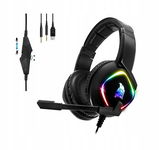 EMPIRE GAMING Dark Rainbow Słuchawki RGB z MikrofonemHD PS5/PC/Xbox UŻYWANE