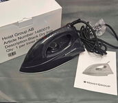 Hoist Group Żelazko AB Black Dry Iron 1200W Czarne Podróżne