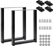 Przemysłowe Nogi Stołowe 70x72 cm Do Ławki, Stołu, Zestaw 2 szt.