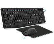 Advance Zestaw 3w1 Bezprzewodowa Klawiatura + Mysz + Podkładka AZERTY