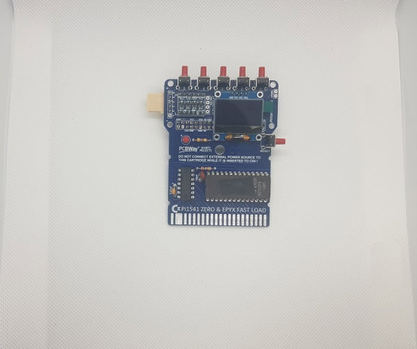Pi1541 ZERO + Epyx Fast Load + obudowa- złożone PCB