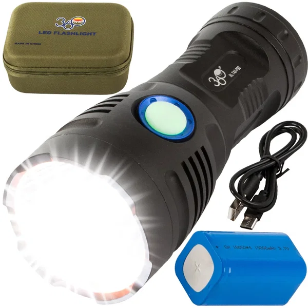 Latarka taktyczna Bailong Cree COB LED XHP90 mocna