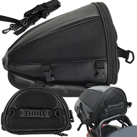 Plecak na motor motocyklowy wodoodporny torba sakwa siedzenie 2w1 - Czarny