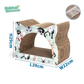 Nobleza Exclusive drapak dla kota w kształcie kota zapewniający trwałą zabawę i 